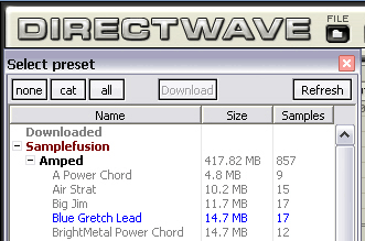 Directwave importe du site Samplefusion