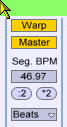 Ableton Live 6 : tempo master clip.