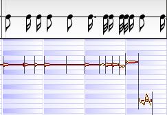 Melodyne affiche des notes à partir d'un fichier audio