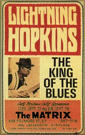 Lightning Hopkins, "King of the Blues" : affiche